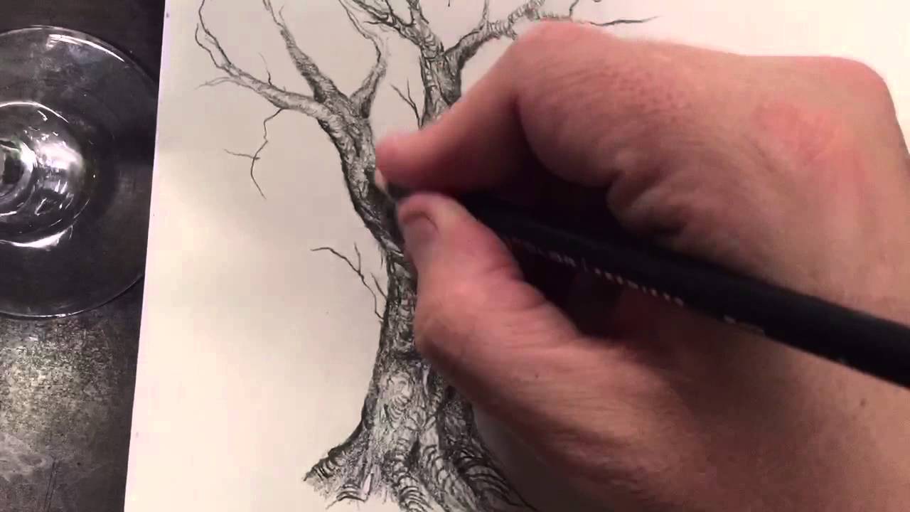1280x720 How To Draw And Paint A Creepy, Twisted Tree