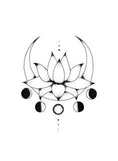 236x320 Sailor Moon Inspired Lotus Flower Amp Crescent Moon By Cicigeestudio