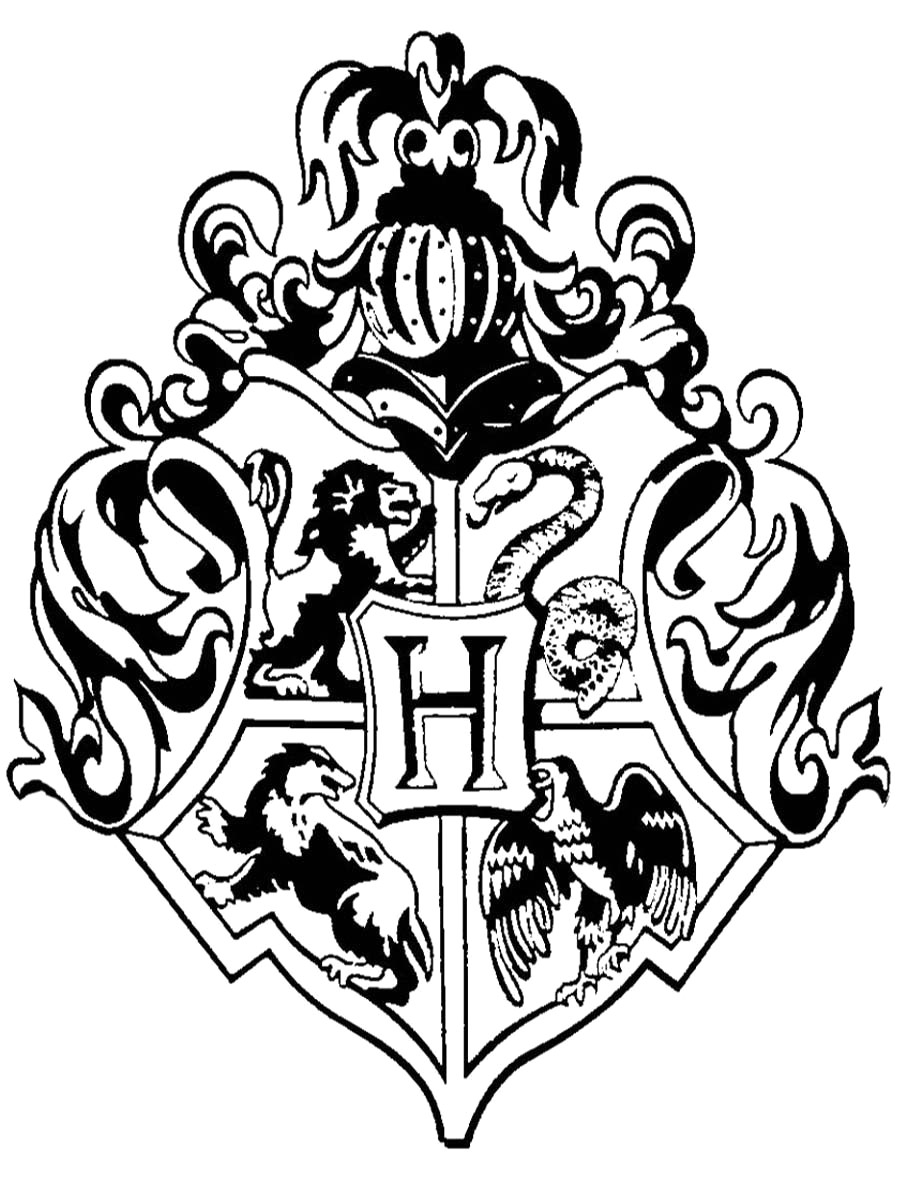 900x1200 Hogwarts Crest Drawing At Getdrawings Com Free For Personal Use