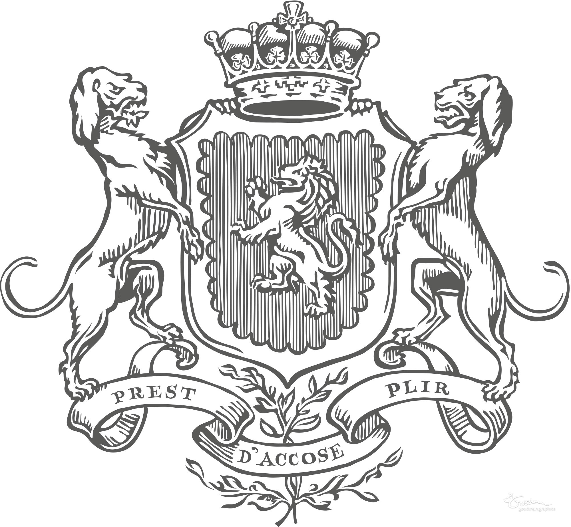 2000x1846 Pub Sign Crest David Goodman Illustration Maps Design