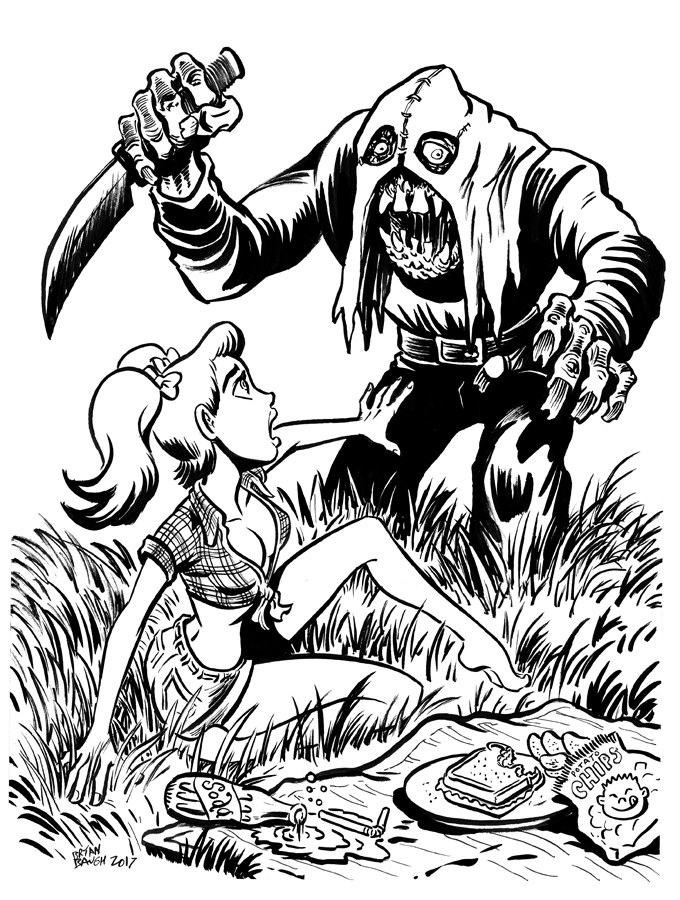 680x900 Inktober 2017 Day 3 True Crime By Bryanbaugh