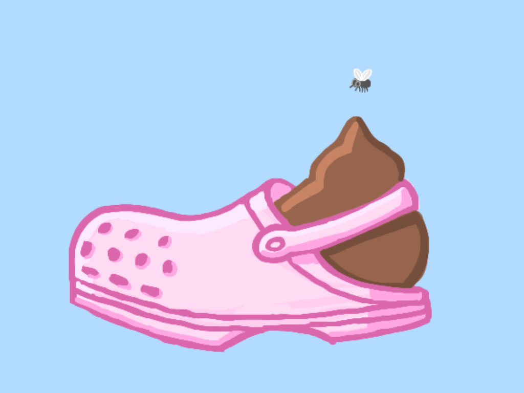 1024x768 Quinkyart Croc Of Shit