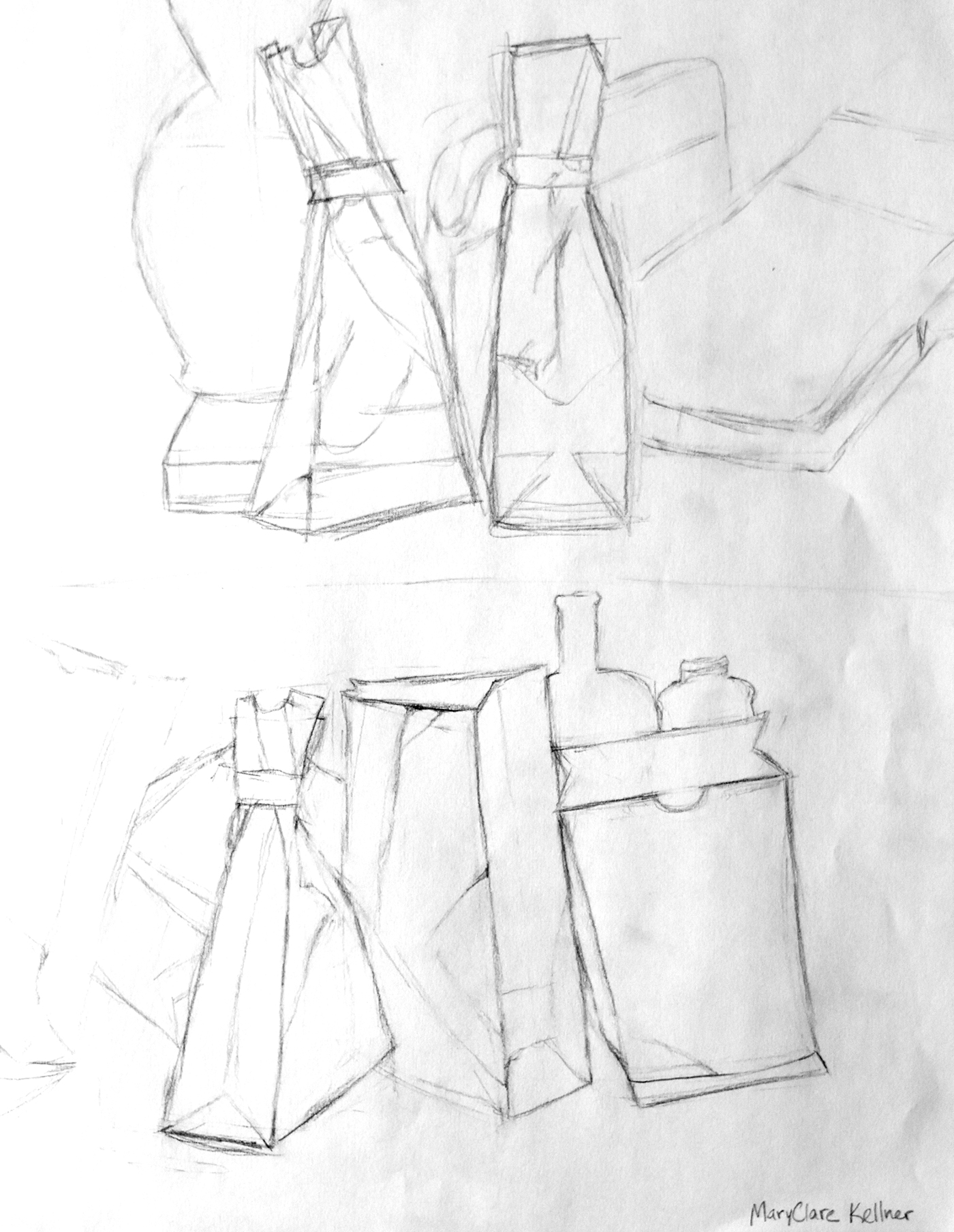 1400x1807 Contour Line Still Life On Behance