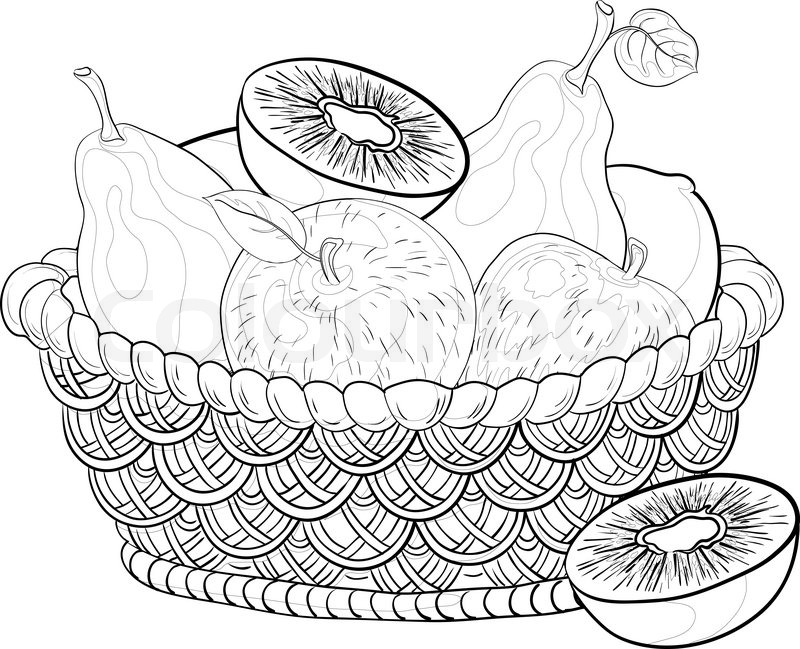 800x649 Still Life, Contours Wattled Basket With Sweet Fruits Apples