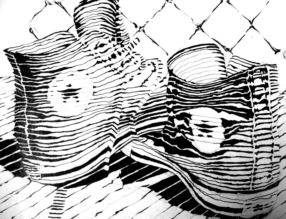 959x736 Cross Contour Of Shoes, Art Never Ceases To Amaze Me. How Can