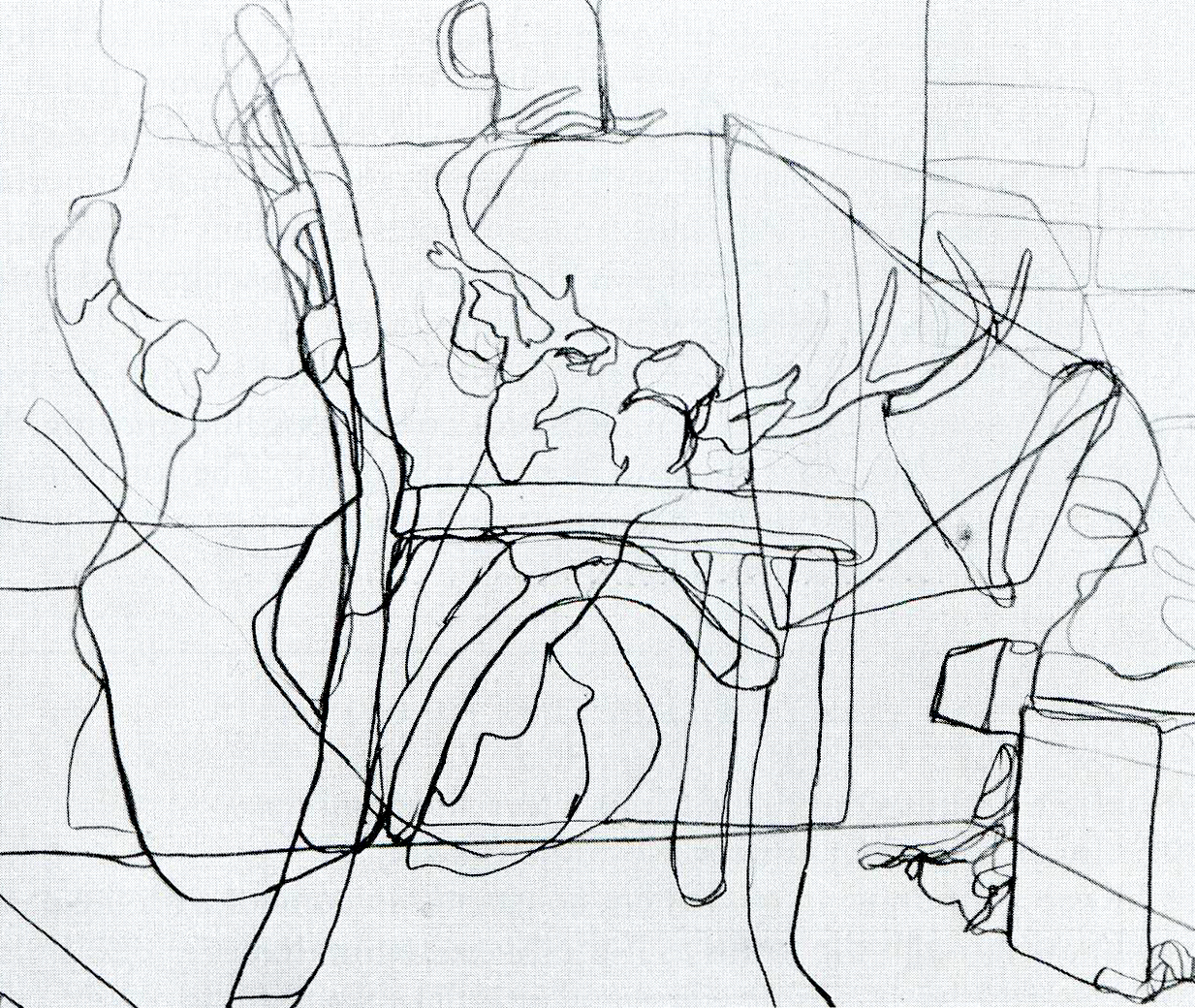 1233x1040 Collection Of Blind Contour Drawing Still Life High Quality