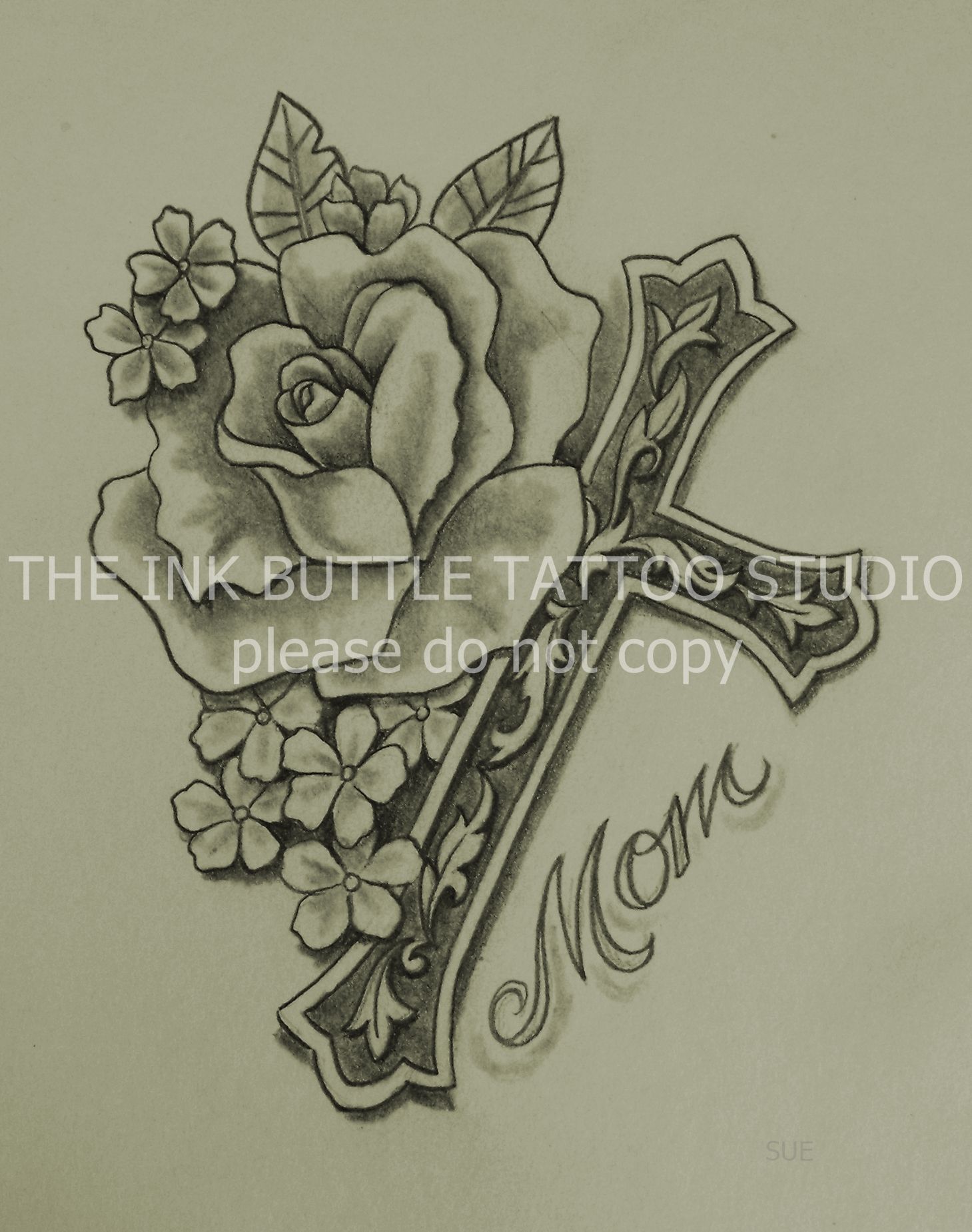 1459x1849 Rose, Candle, Rosary, Religion, Tattoo, Believe, Art, Paint