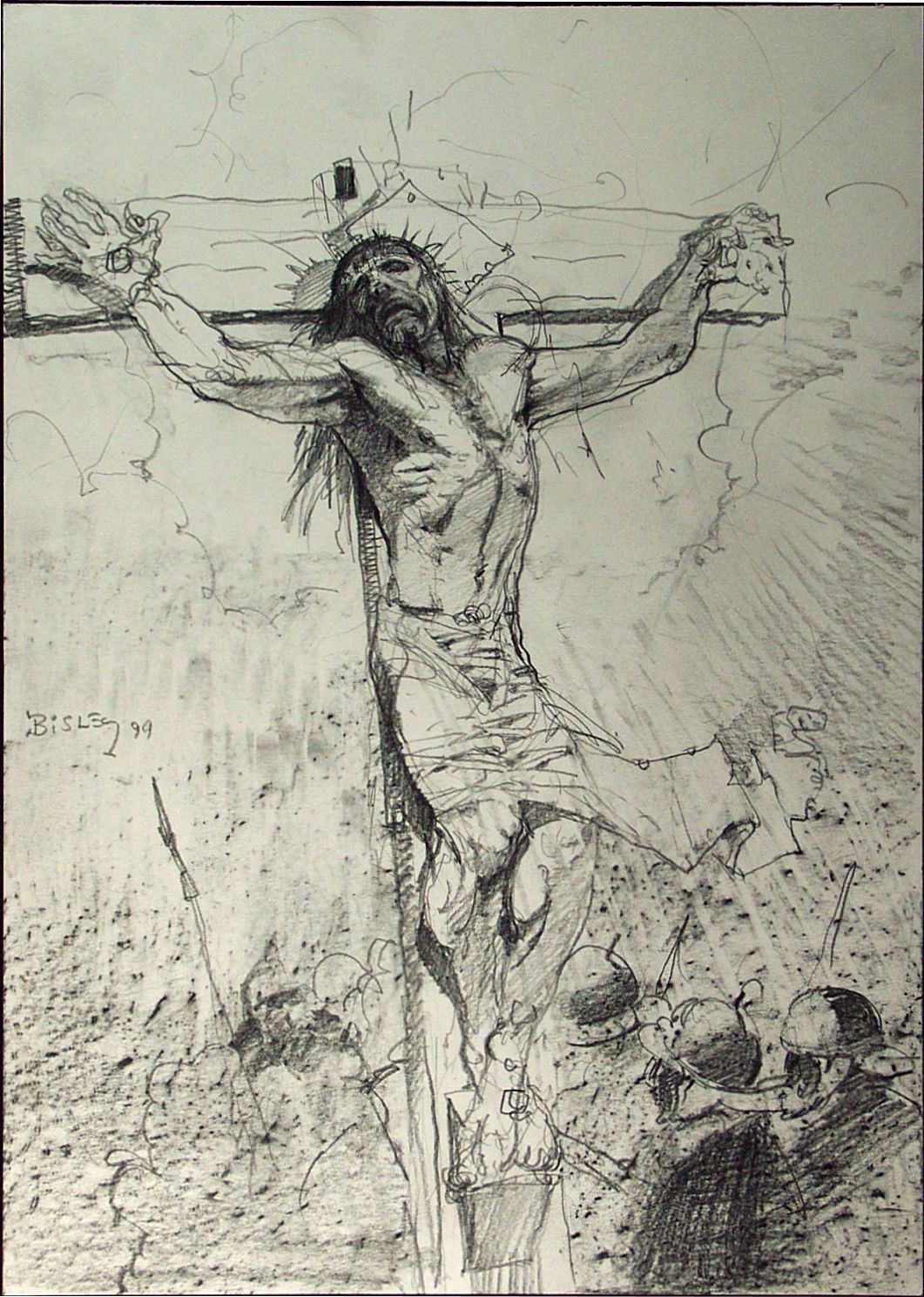 1061x1489 Passion Of The Christ In Pencil 2557 Crucifixion Rough Sketch
