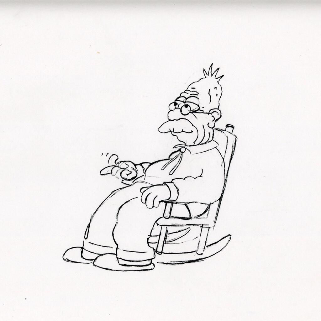 1024x1024 Very Early Simpsons Sketches (Circa 1987) By David Silverman. I