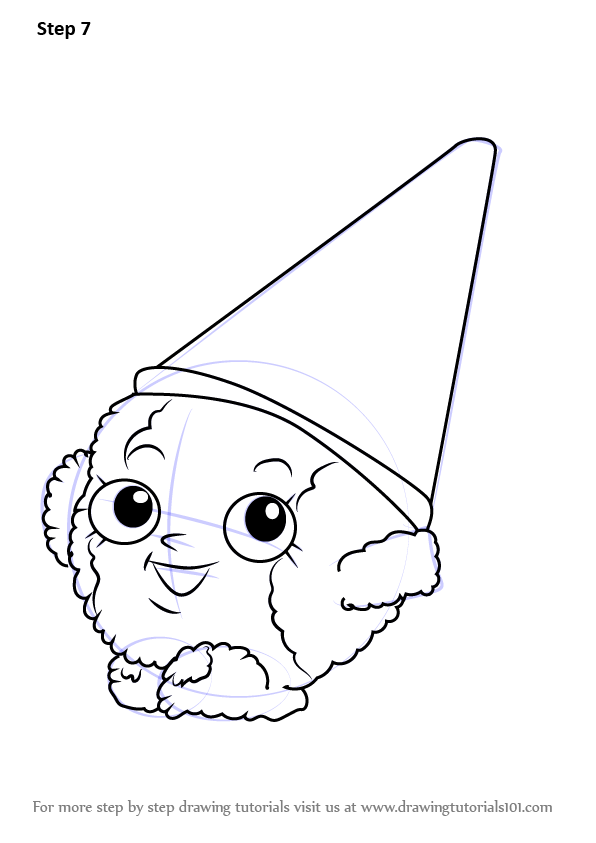 596x843 Learn How To Draw Snow Crush From Shopkins (Shopkins) Step By Step