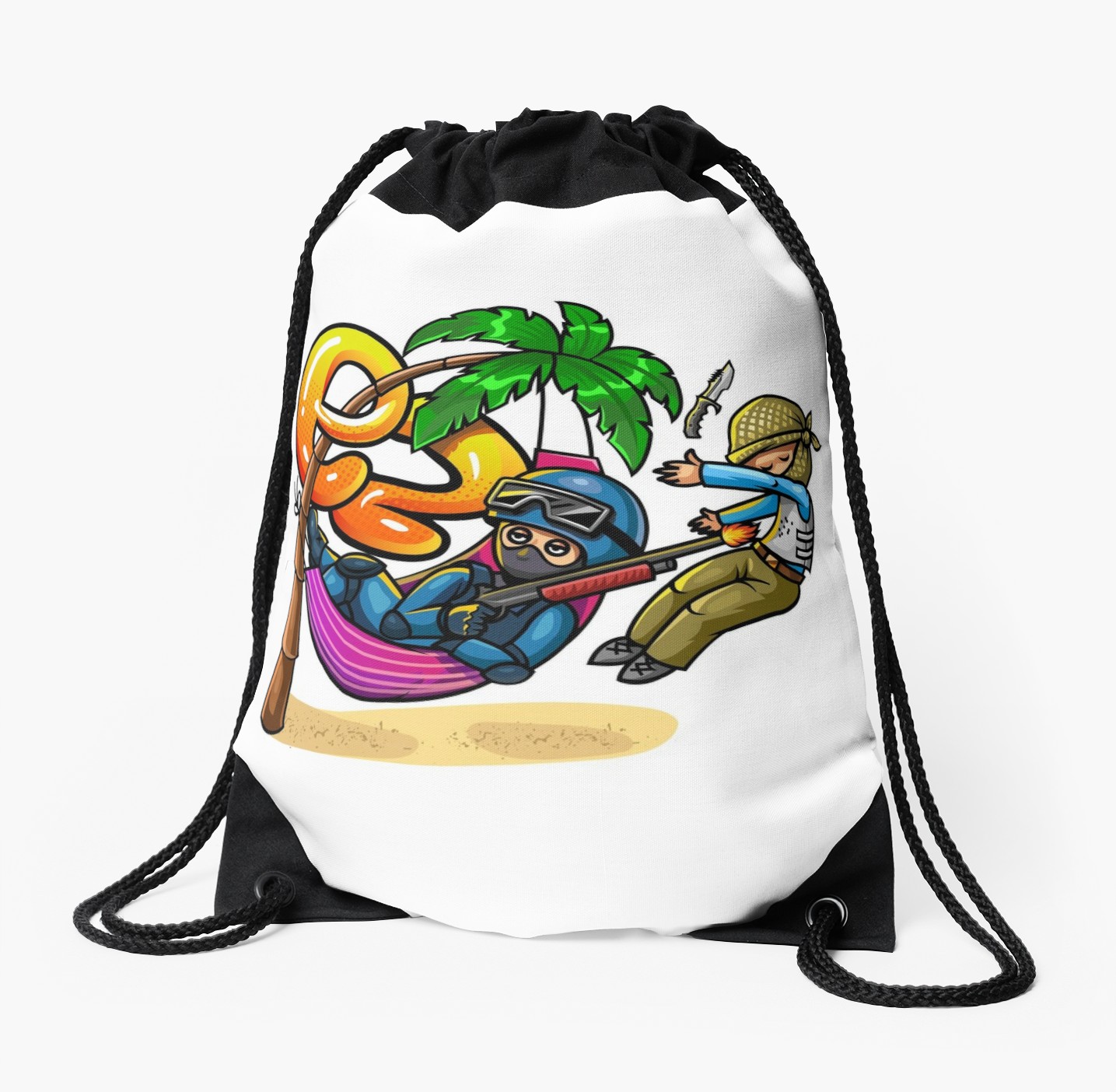 1435x1404 Ez (Csgo) Drawstring Bags By Entrykill Redbubble