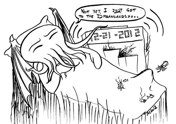 585x413 Cthulhu Snooze Antemortem Arts Fine Art Amp Custom Paintings