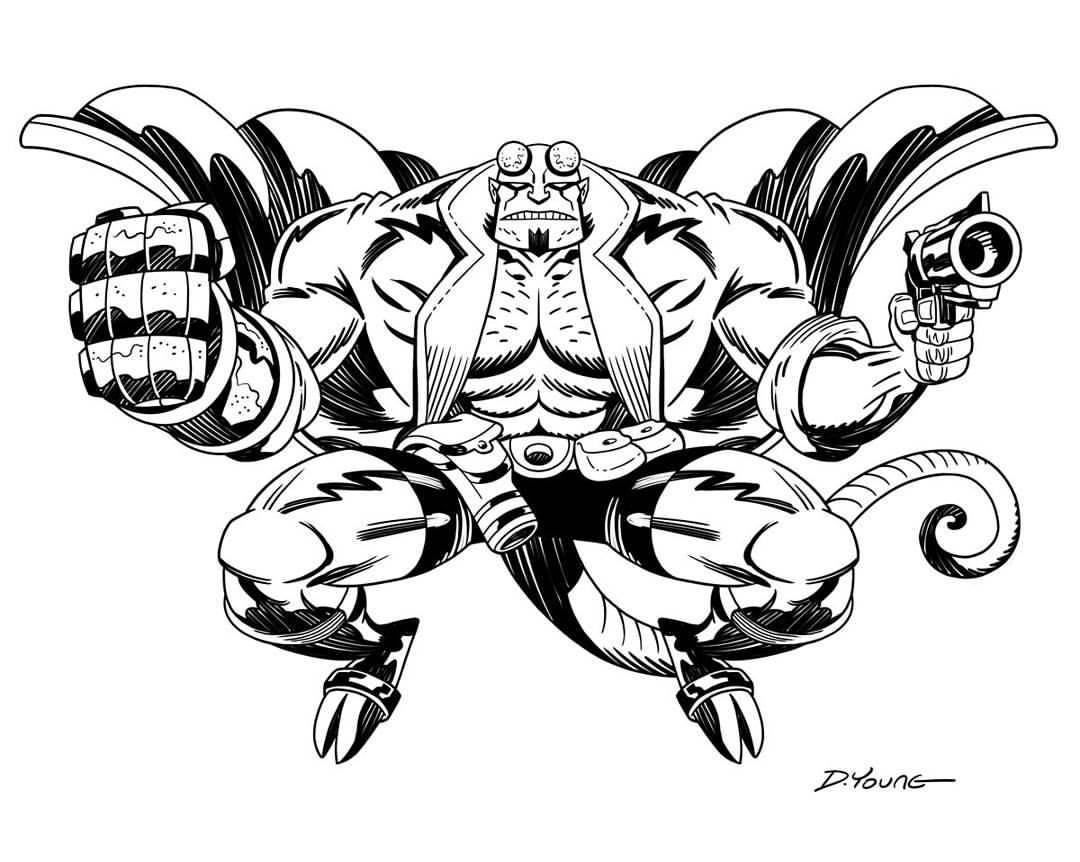 The best free Hellboy drawing images. Download from 17 free drawings of ...