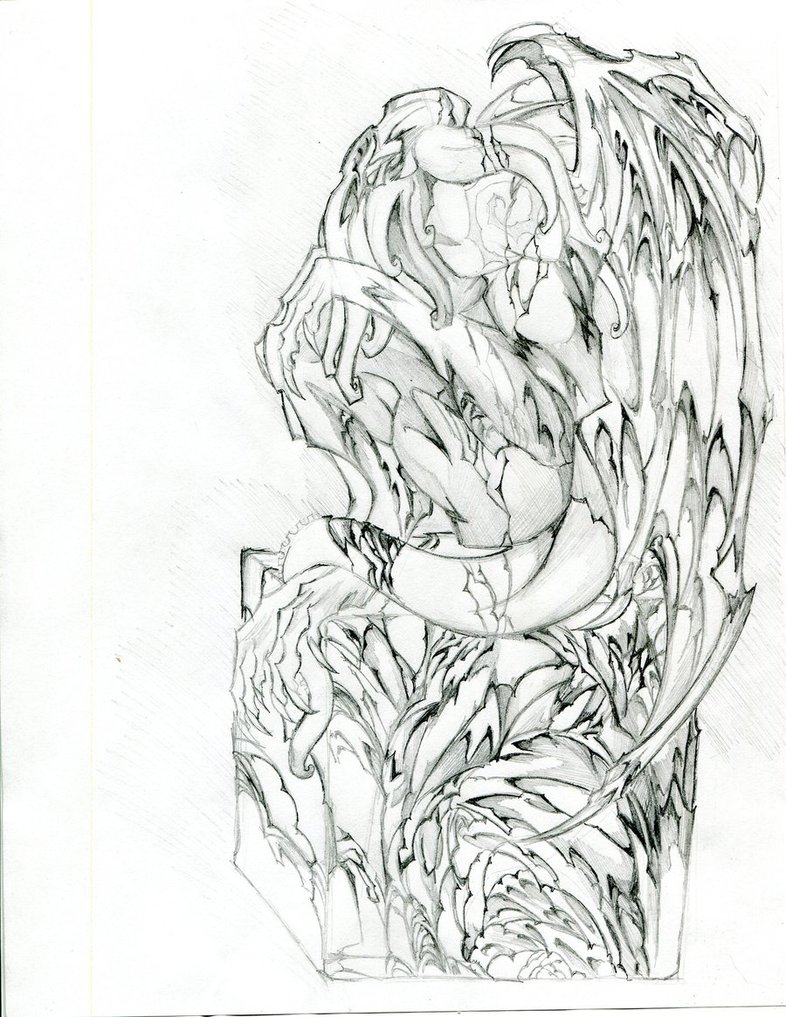 786x1017 Statue Of Cthulhu By Winddragon24