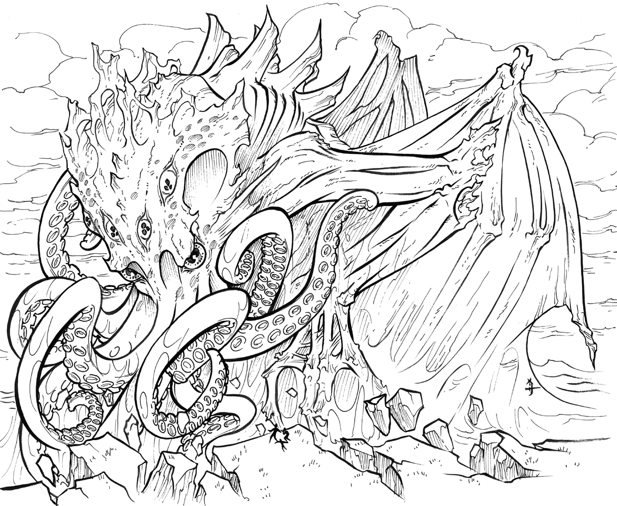 1219x1000 Commission Cthulhu By Meluran