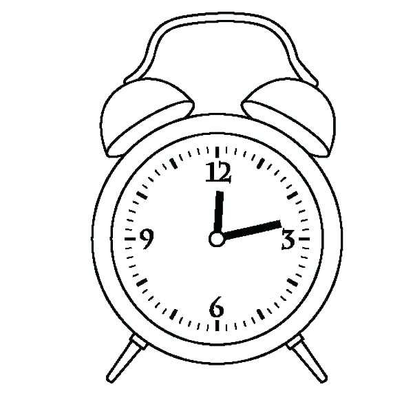 600x600 Clock Face Coloring Page Cuckoo Jack And The Alarm Drawing Twelve