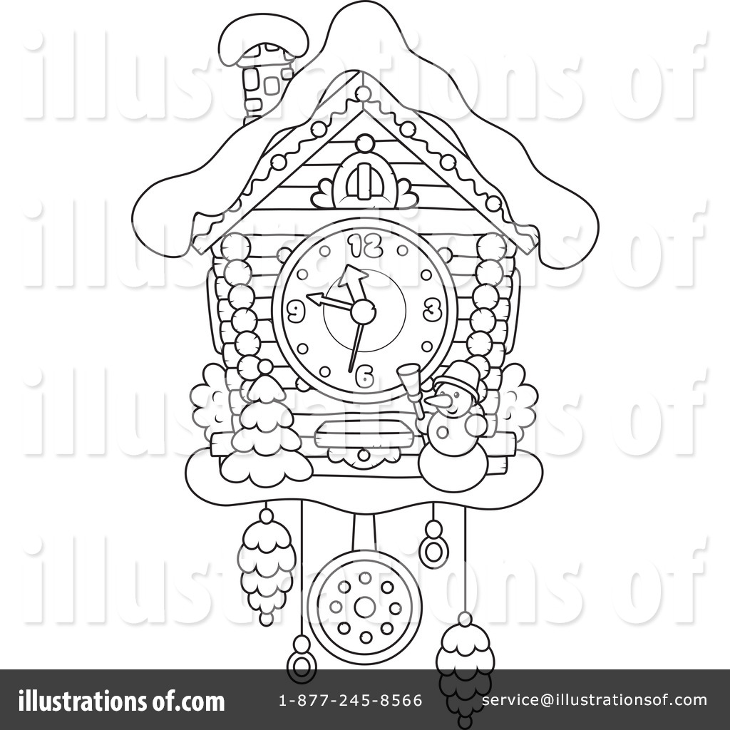1024x1024 Cuckoo Clock Drawing At Com Free For Personal Us On Printable