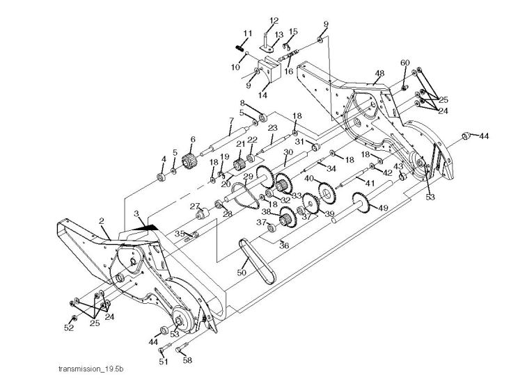 734x558 Husqvarna Crt 51 (96091000205) Cultivator Transmission Spare Parts