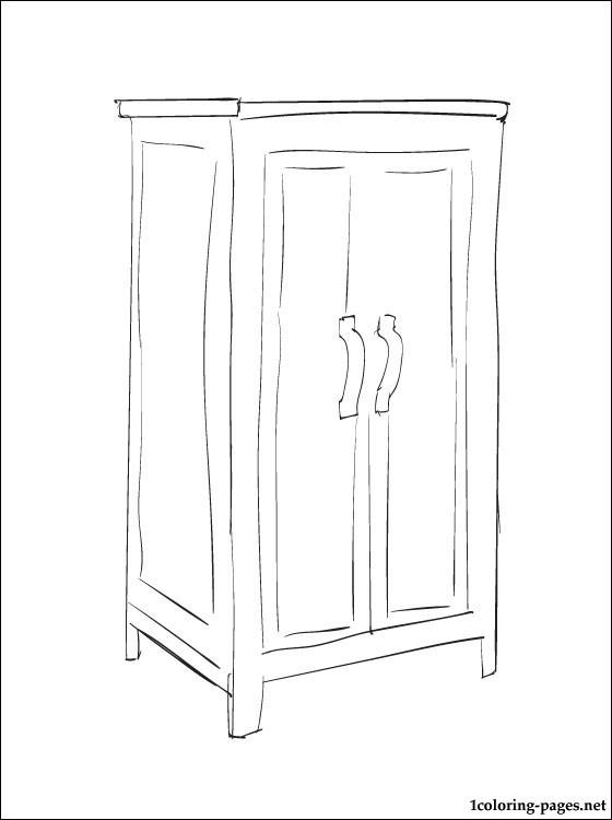 560x750 Coloring Page Cupboard Coloring Pages