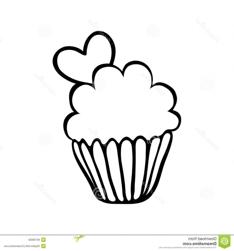 957x1024 Simple Cupcake Drawing Cupcake Drawing Easy At Getdrawings Free