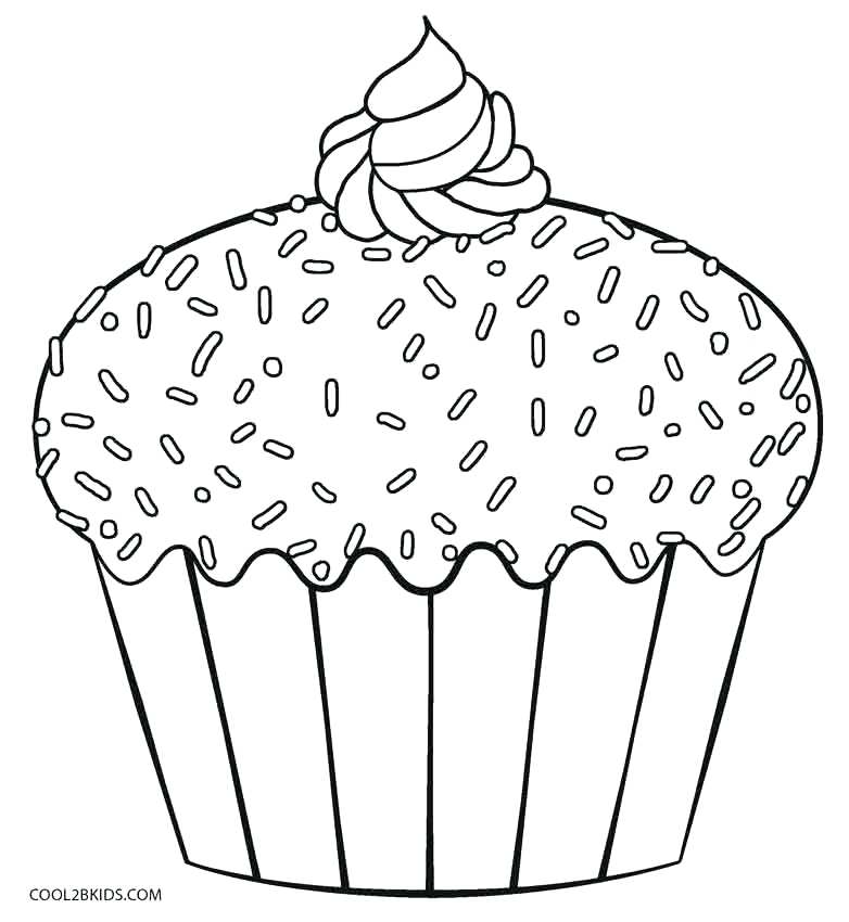 782x850 Cupcake Coloring Sheets Printables Download Coloring Page
