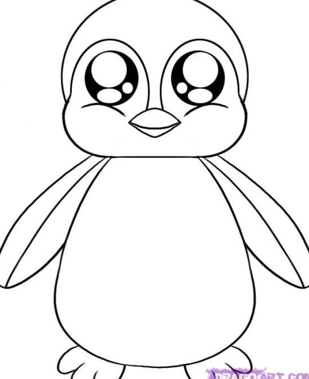 633x777 Cute Baby Penguin Coloring Pages 1.jpg Pixels Just