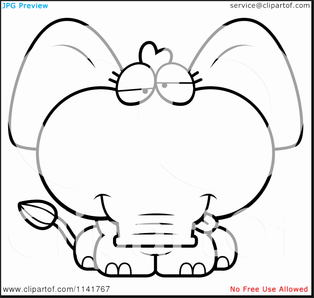 1104x1047 Cartoon Elephant Coloring Pages Newcoloring123