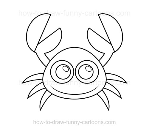 500x441 How To Draw A Crab