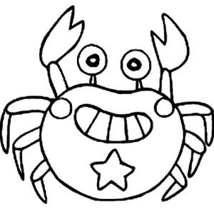 300x300 Kids Drawing Of Crab Coloring Page Coloring Sun