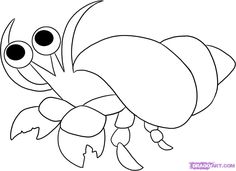 236x171 Line Drawings Of Shells Hermit Crab Embroidery