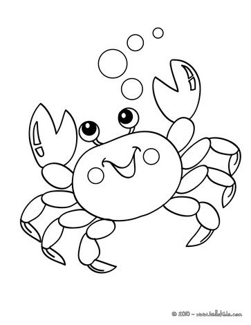 363x470 Crab Coloring Pages Kawaii Crab Design Color, Kawaii And Clip Art