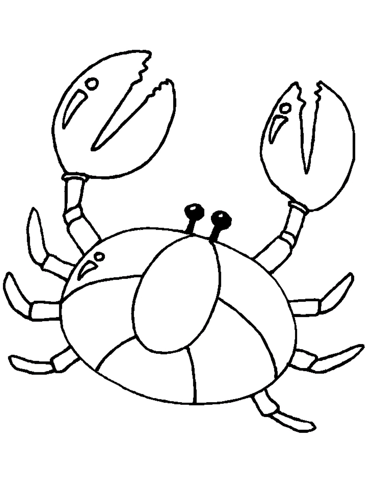 1278x1703 Crab Coloring Pages