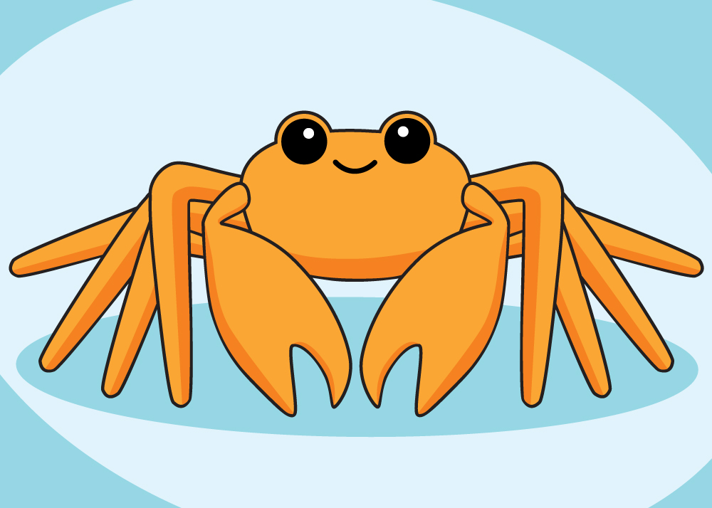 1000x714 How To Draw A Crab Fish Of Gold