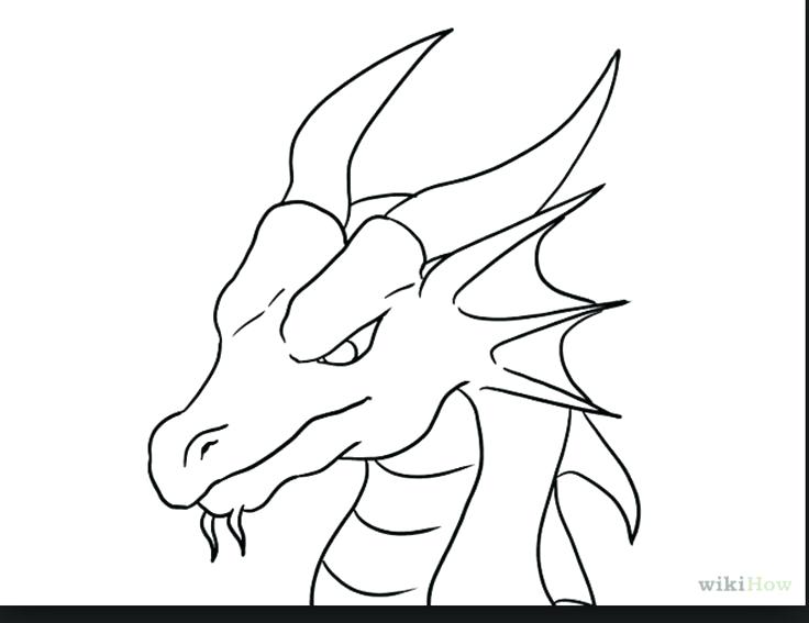 736x567 Easy To Draw Dinosaur Draw A Simple Dragon Best Easy Dragon