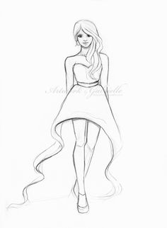 Cute Girl Drawing Easy at GetDrawings | Free download