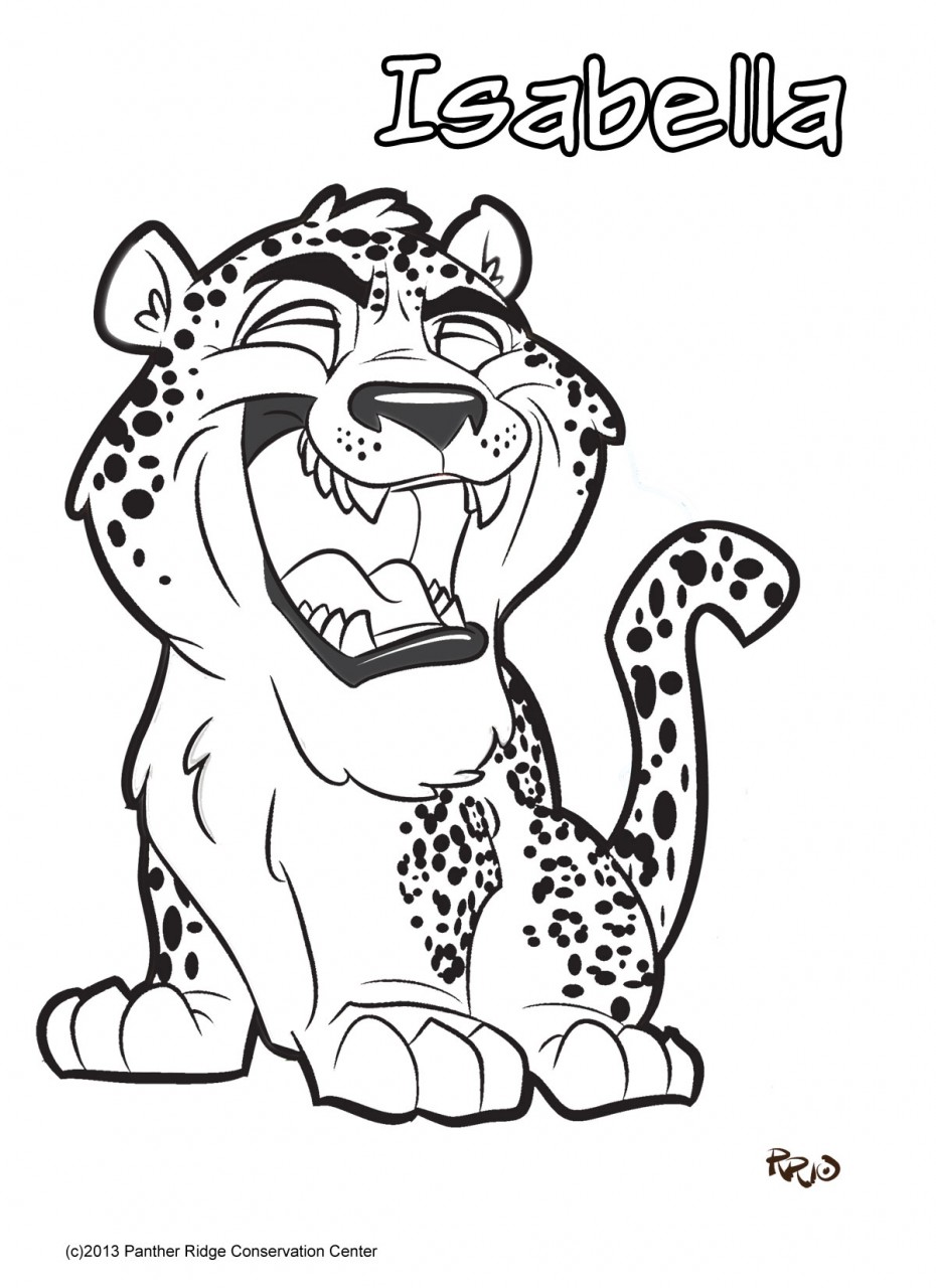 930x1280 Preschool Jaguar Coloring Pages Jumping Kids Baby Sheets Printable