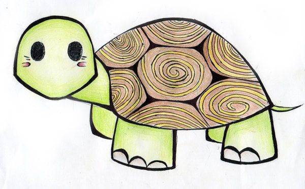 600x373 Cute Turtle Drawing Tumblr Into Their Turtle Shell Cute