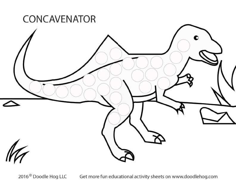 792x612 Dinosaurs Dab And Dot Worksheets Doodle Hog