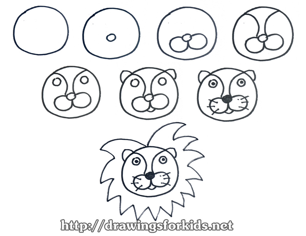 1024x790 Drawing How To Draw A Lion And Cub Also How To Draw A Lion
