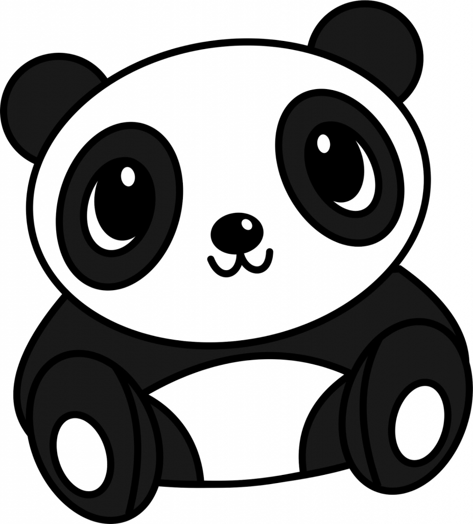 926x1024 How To Draw A Panda Simple Panda Drawing 1000 Ideas About Panda