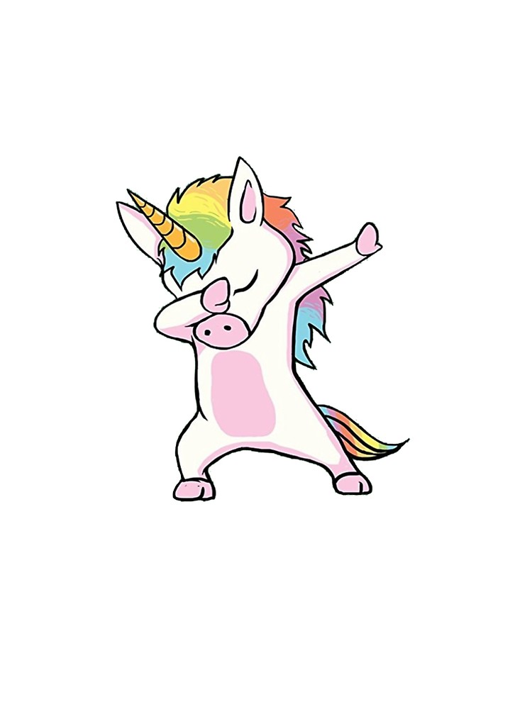 750x1000 Unicorn Cute Dabbing T Shirt Funny Dab Dance Gift Shirt A Line