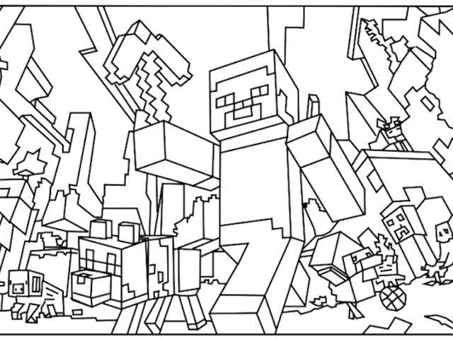 640x480 Picture Coloring Page Coloring Pages Minecraft Online Dazzling