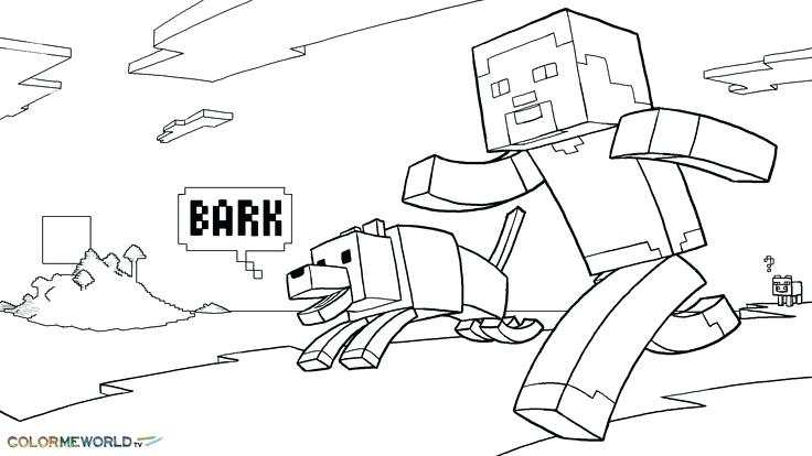 736x414 Coloring Pages Of Minecraft Coloring Pages To Page Coloring Pages