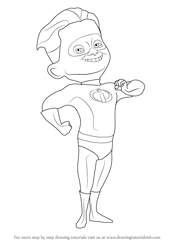 597x843 Learn How To Draw The Dash From The Incredibles (The Incredibles