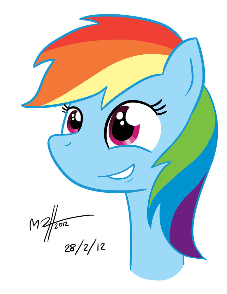 784x1018 Rainbow Dash Drawing Anniversary By Mateusuk