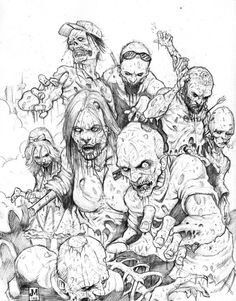 236x301 Walking Dead Zombie Drawing Cover For Buyer's Guide To Comic