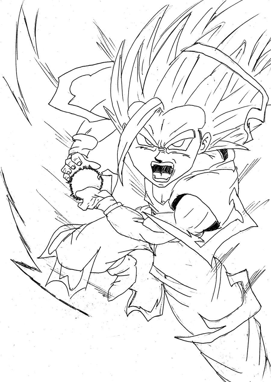 900x1267 Teen Gohan Kamehameha Drawing Places To Visit