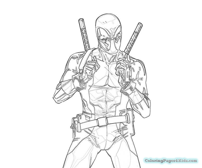 800x667 Deadpool Chibi Coloring Pages Coloring Pages For Kids