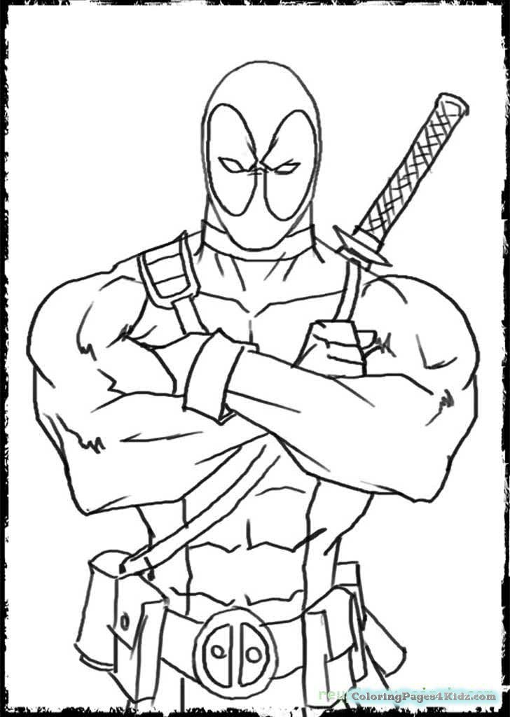 728x1024 Deadpool Coloring Pages Coloring Pages For Kids