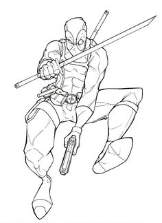 236x324 Deadpool Coloring Page.png Dibujos